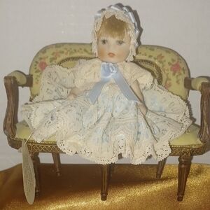 MINI Capodimonte Fanny Porcelain Bisque Doll, Made in Italy 🇮🇹